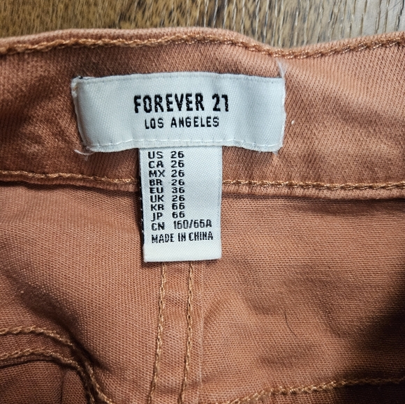Forever 21 peach shorts sz 26 - Picture 3 of 3
